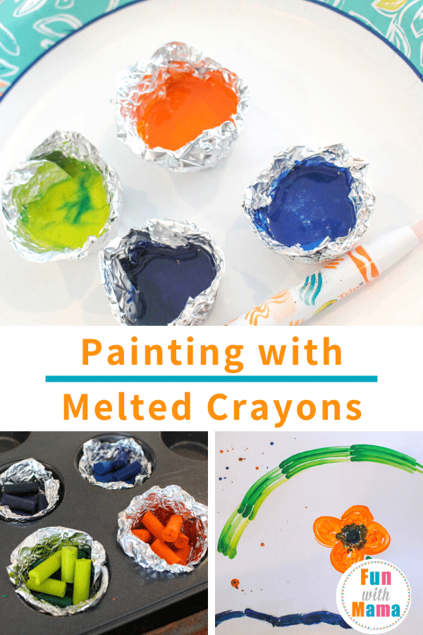 How to Paint With Melted Crayons