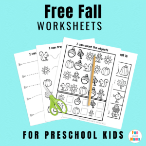 fall worksheets for kids