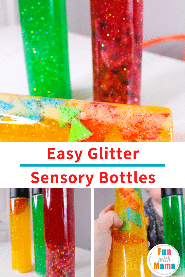 Calming bottle with glitter 