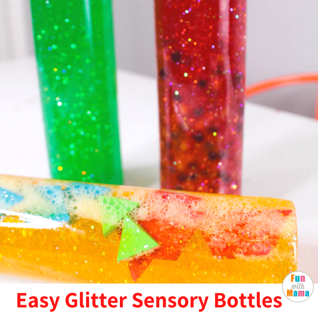 easy glitter sensory bottles 