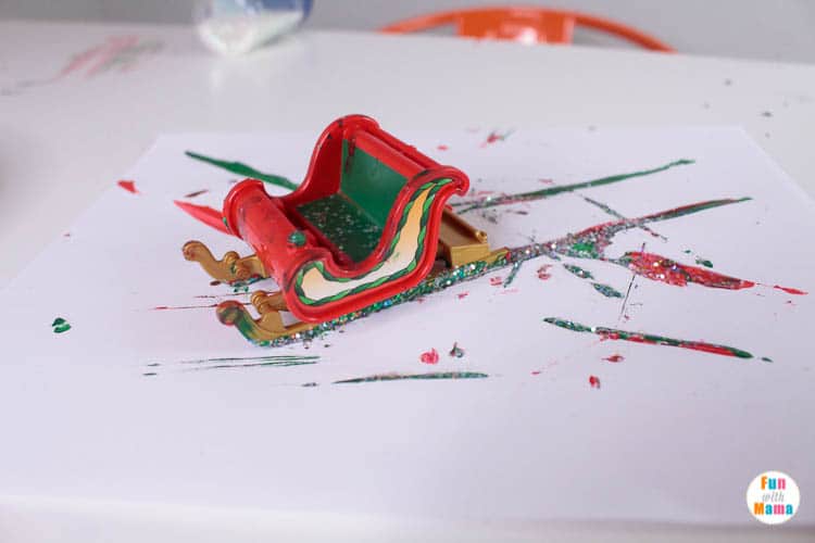 Christmas process art activity for kids 