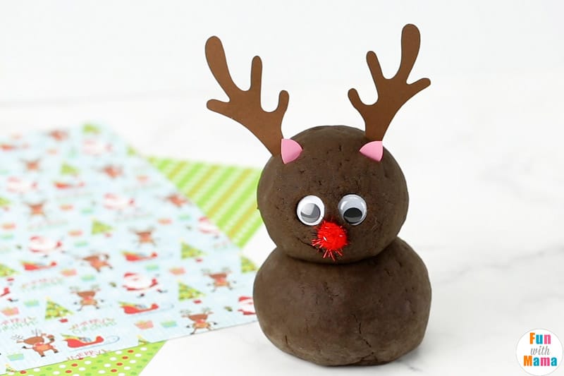reindeer chocolate playdough recipe 