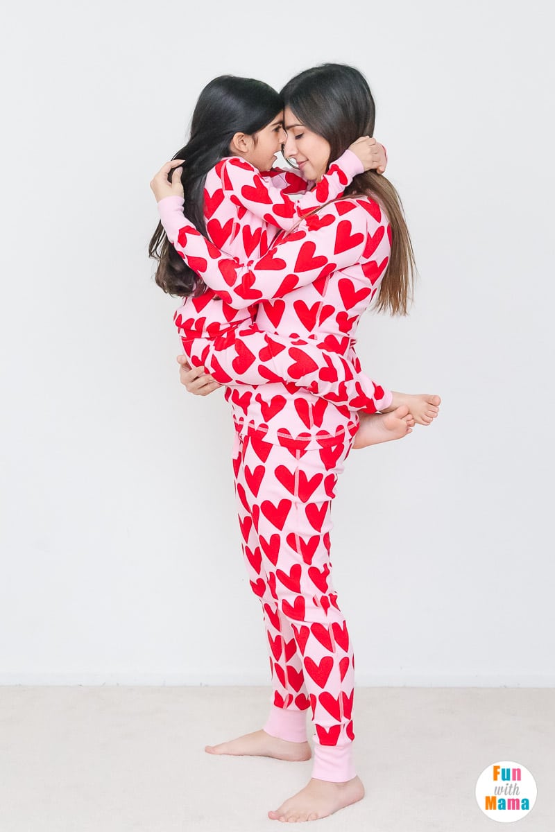 Valentine's Day pajamas for kids 