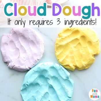 simple recipe for cloud dough