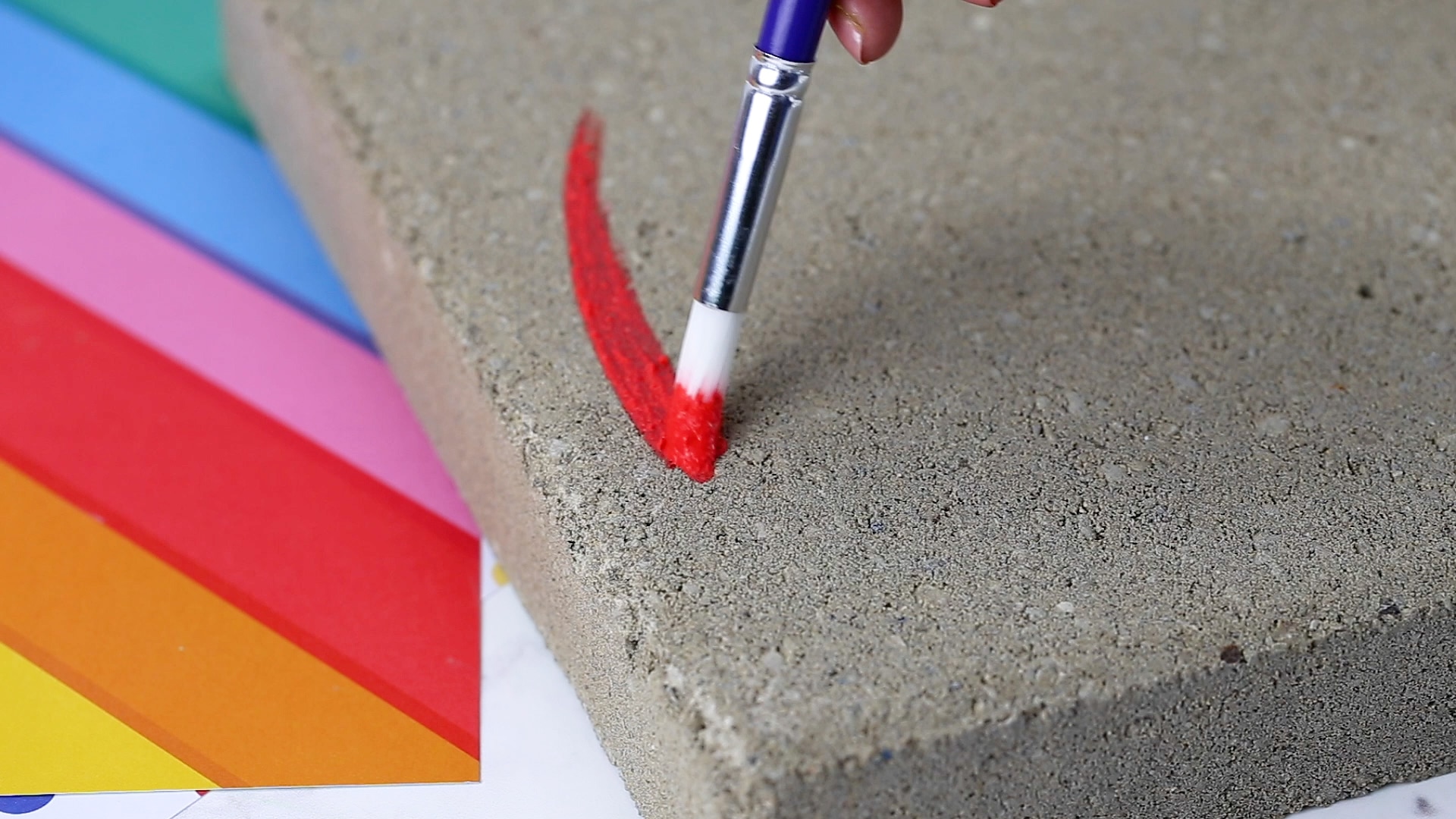 painting on the sidewalk