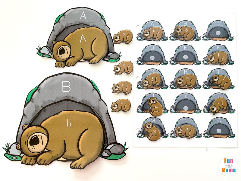 preschool alphabet letter matching activity