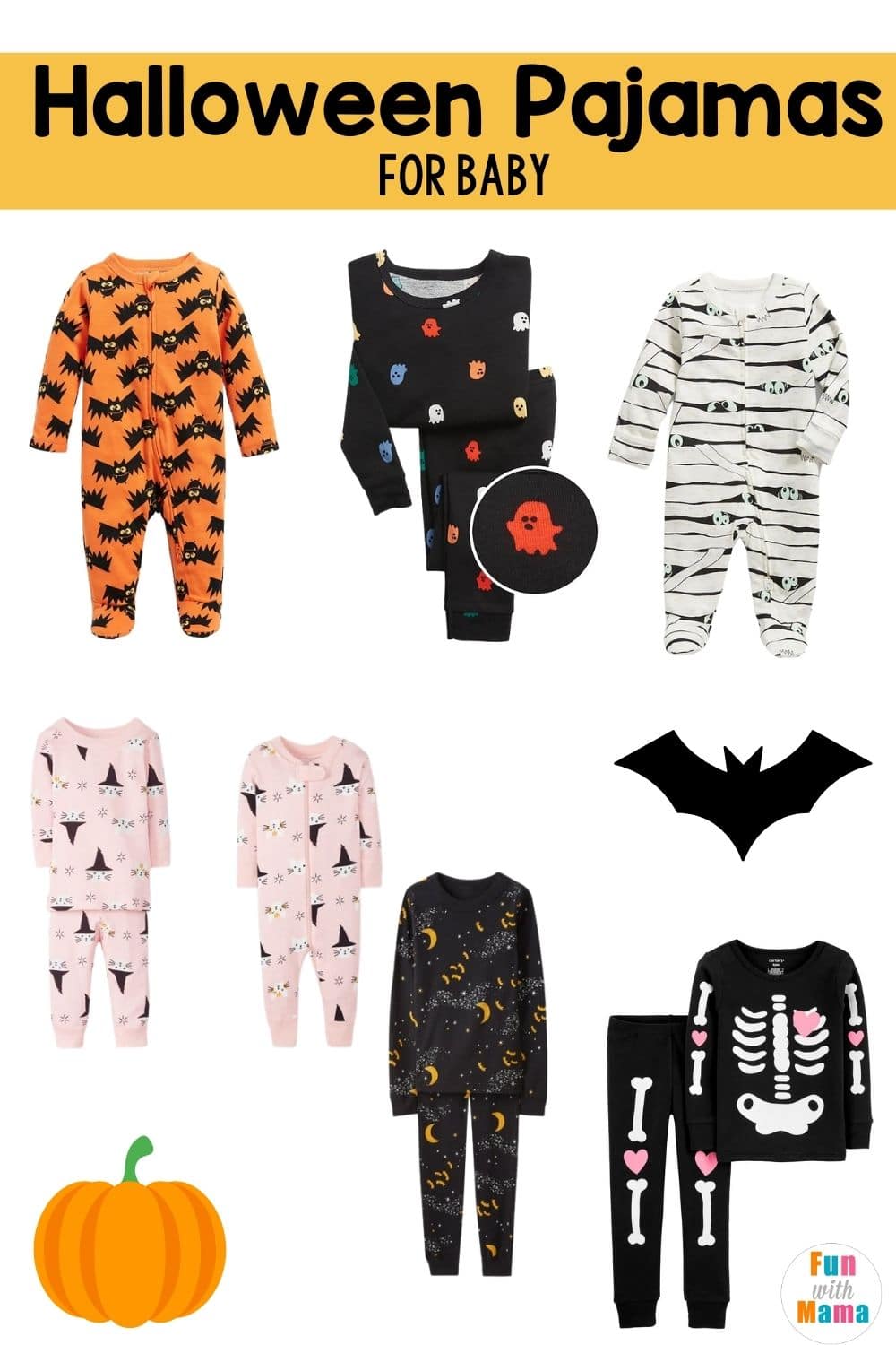 Halloween baby pajamas