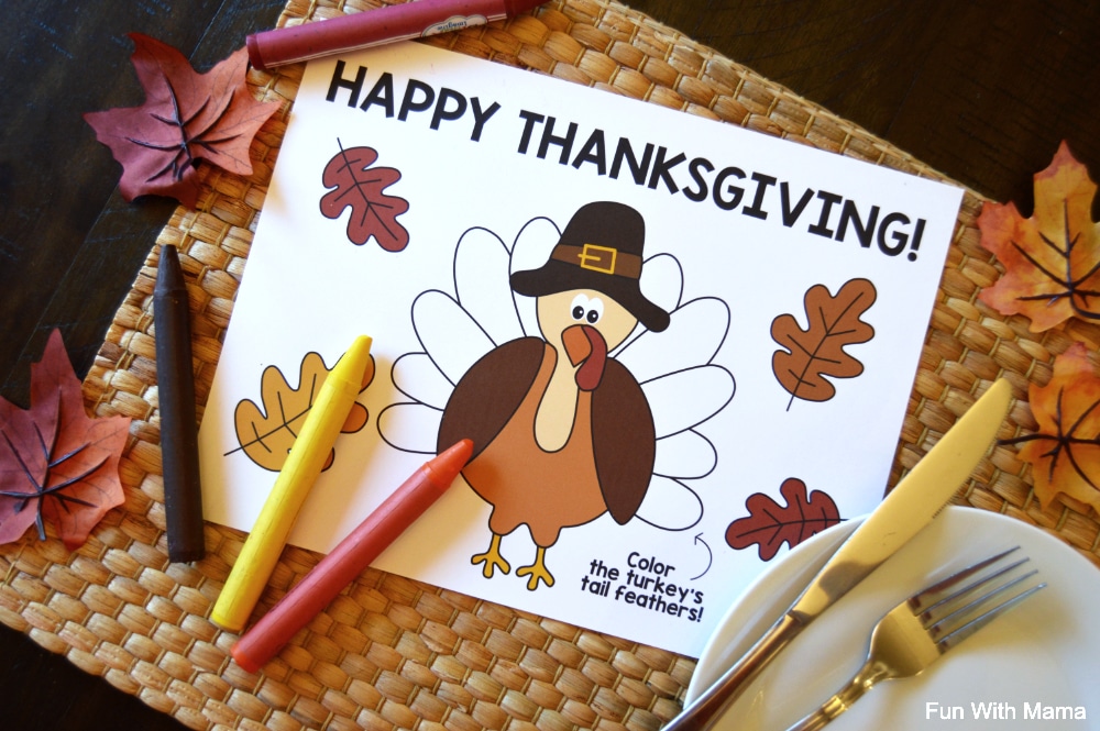 free thanksgiving coloring pages for kids 