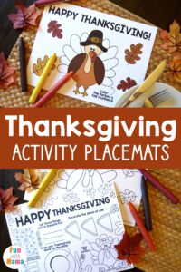 Free Printable Thanksgiving Placemats - Fun with Mama