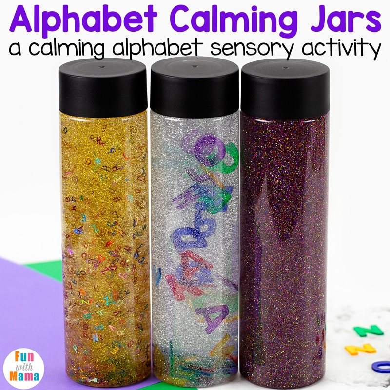 sensory bottles diy for a calming sensory activity 