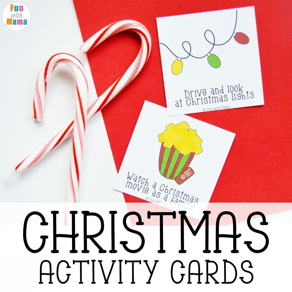Christmas activity cards for preschoolers