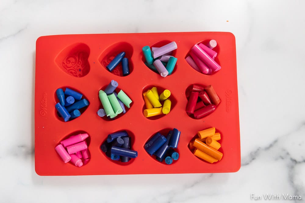how to melt crayons in silicone molds