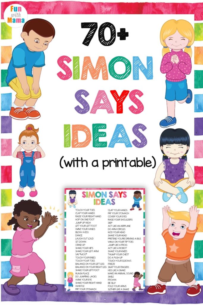 Simon Says Commands - Card Deck