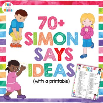 Simon Says Commands - Card Deck