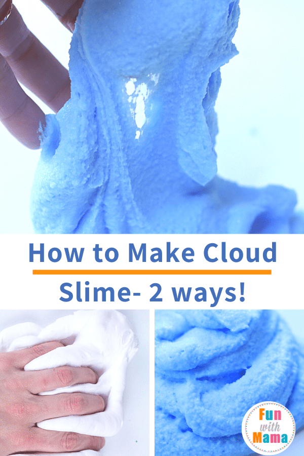 How to Make Cloud Slime (2 ways!) - Fun with Mama