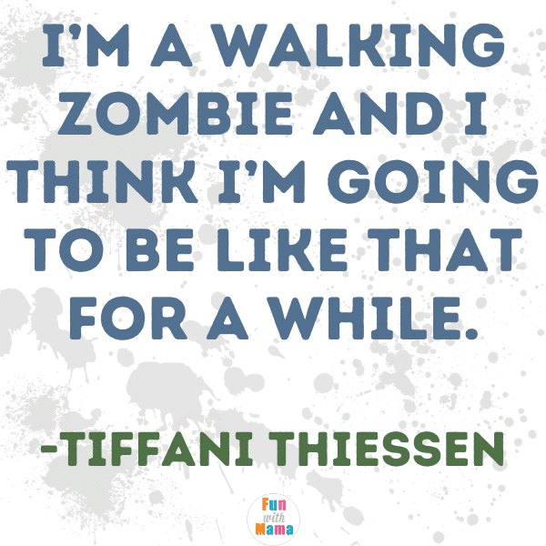 I'm a walking zombie and I think I'm going to be like that for a while. The best sleeping baby quotes!