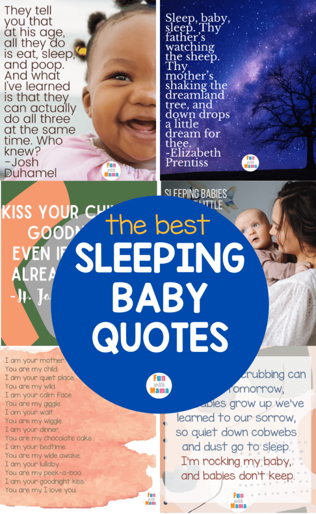 The Best Sleeping Baby Quotes. Use these for social media captions, phone wallpaper, or to remind you that you are not alone in this parenting thing. 