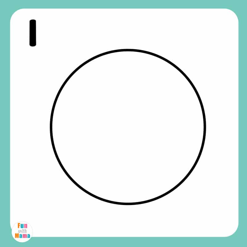 drawing a circle for a lion head