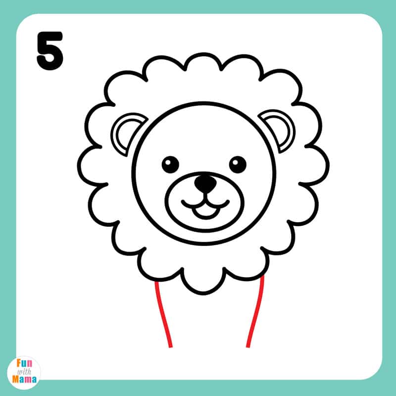 drawing the body of a lion