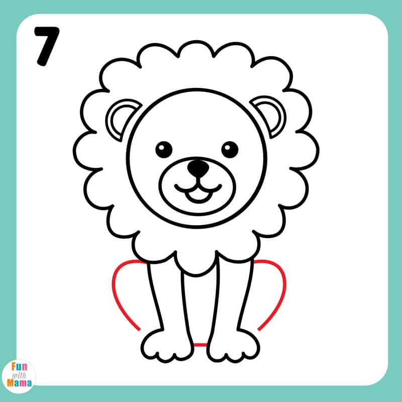 Premium Vector | Coloring pages or books for kids cute lion illustration-saigonsouth.com.vn
