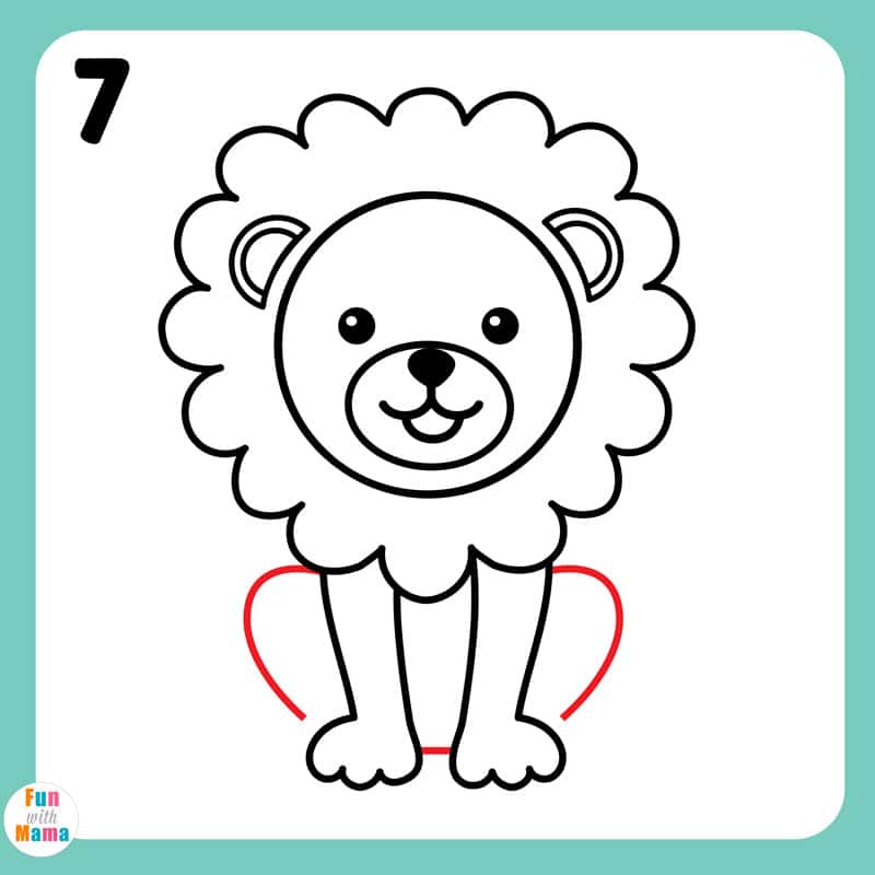 How to Draw a Lion for Kids