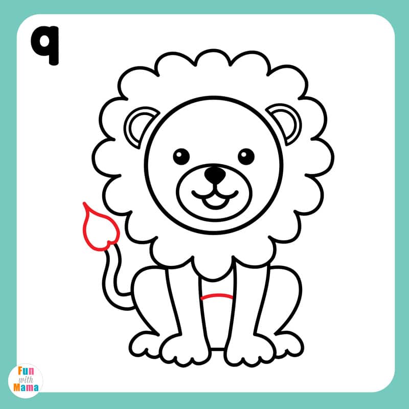 adding the tip of a lion tail