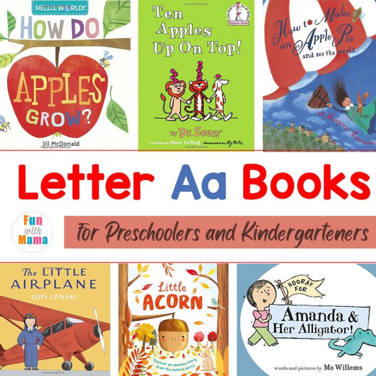 Letter A Books For Preschool - Fun with Mama
