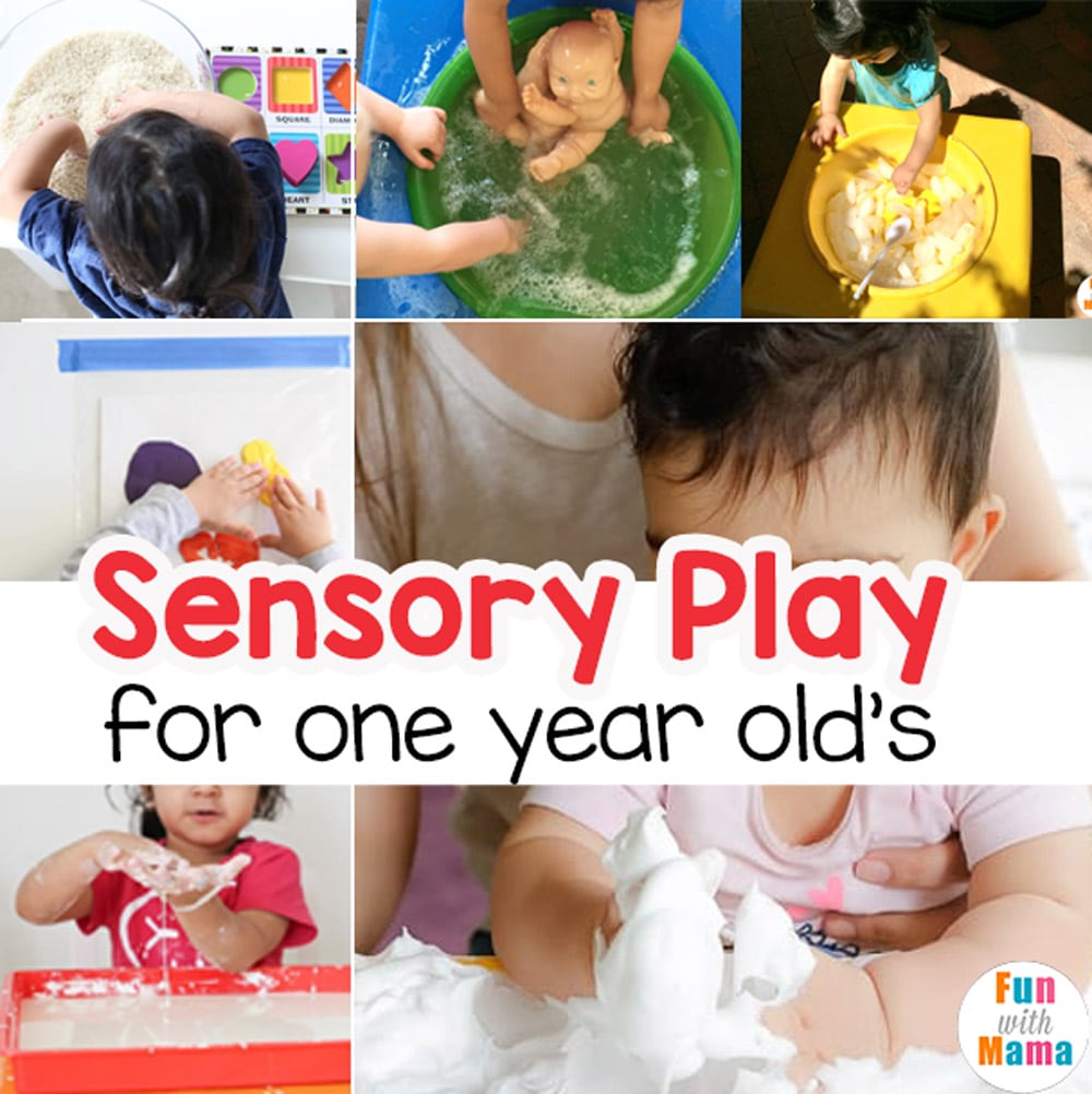 Sensory Play For 1 Year Old's Ideas + Activities - Fun with Mama