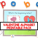 valentine ABC printable for preschoolers