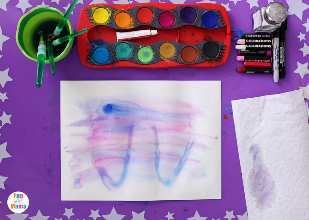 picture of a watercolor paining for the kids