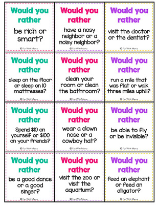 Funny Would you Rather Questions