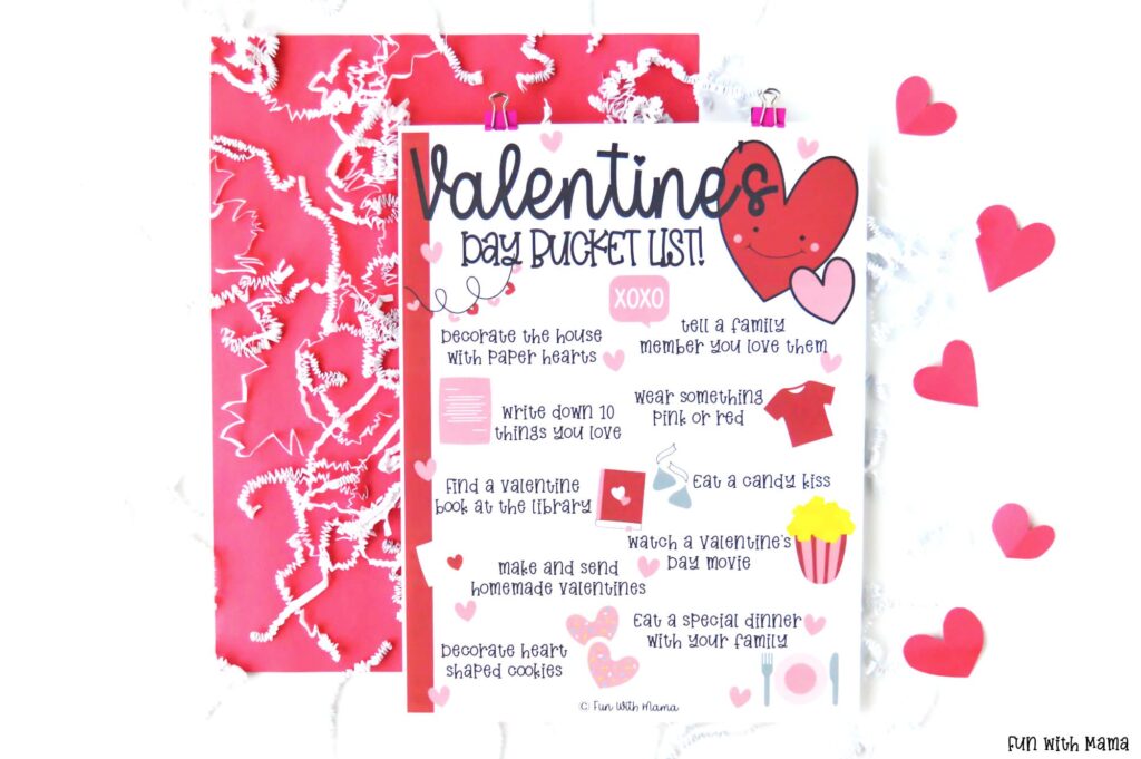 printable bucket list for kids