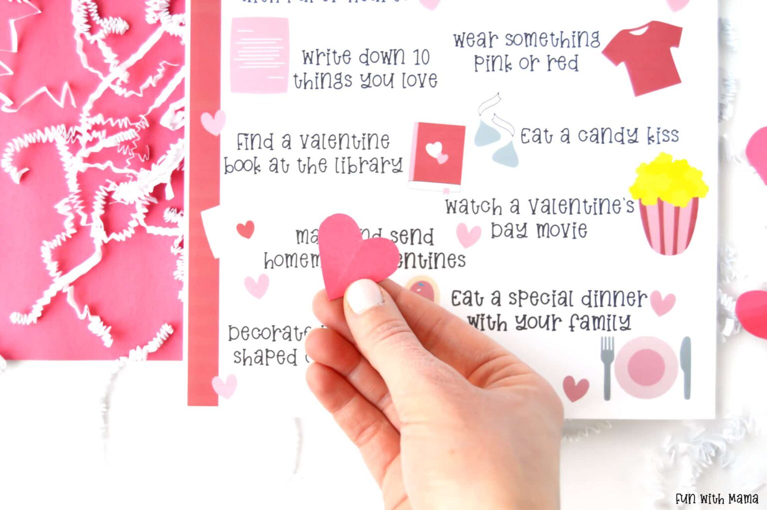 Valentine's Day Bucket List - Fun Valentine's Day Activities for Kids! - Fun with Mama