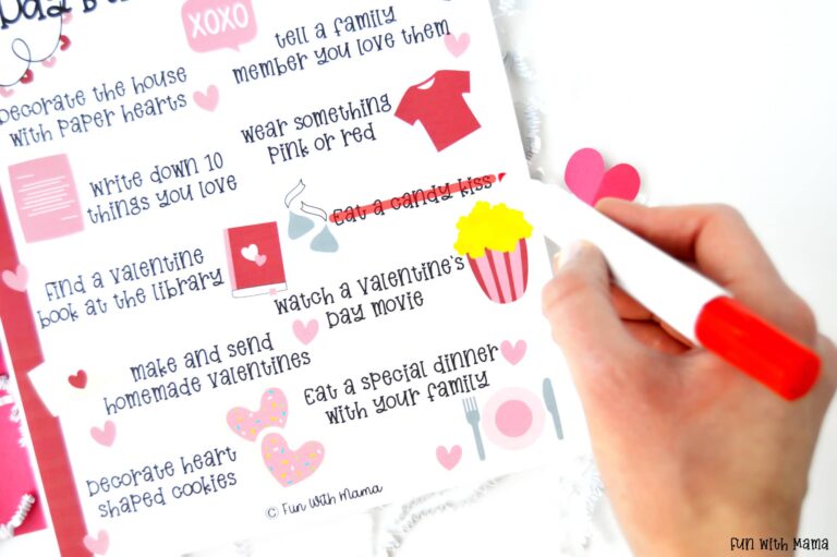 Valentine's Day Bucket List - Fun Valentine's Day Activities for Kids! - Fun with Mama