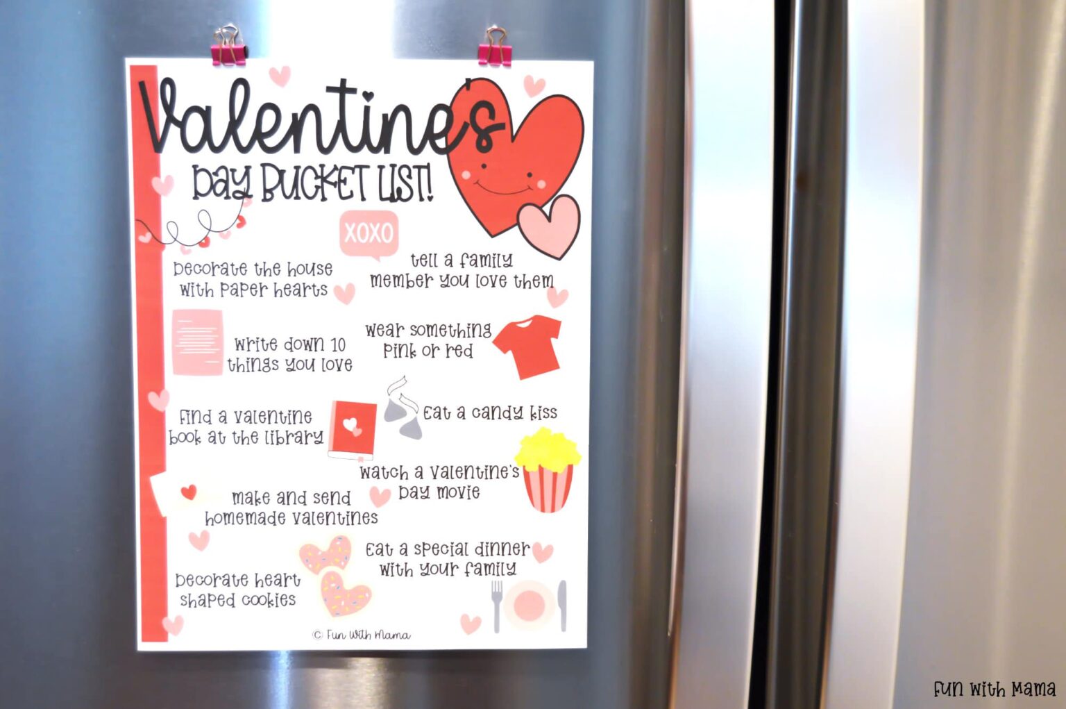 Valentine's Day Bucket List - Fun Valentine's Day Activities for Kids! - Fun with Mama