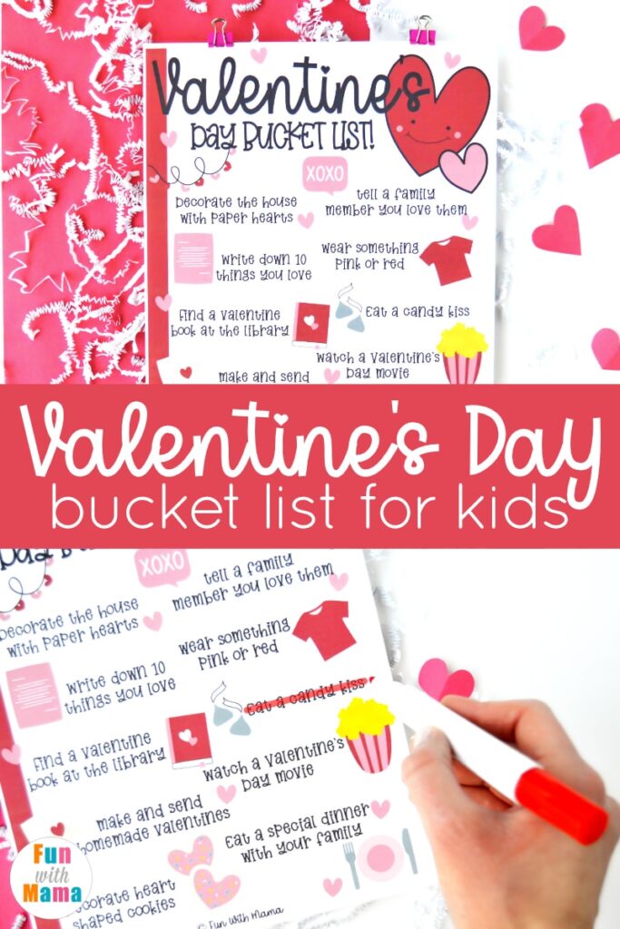 valentine's day bucket list for kids 
