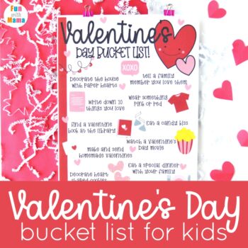 bucket list for Valentine's Day