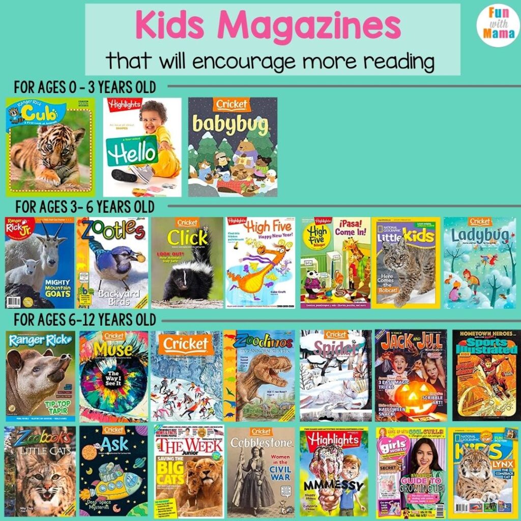 Best Kids Magazines To Encourage Reading - Fun with Mama