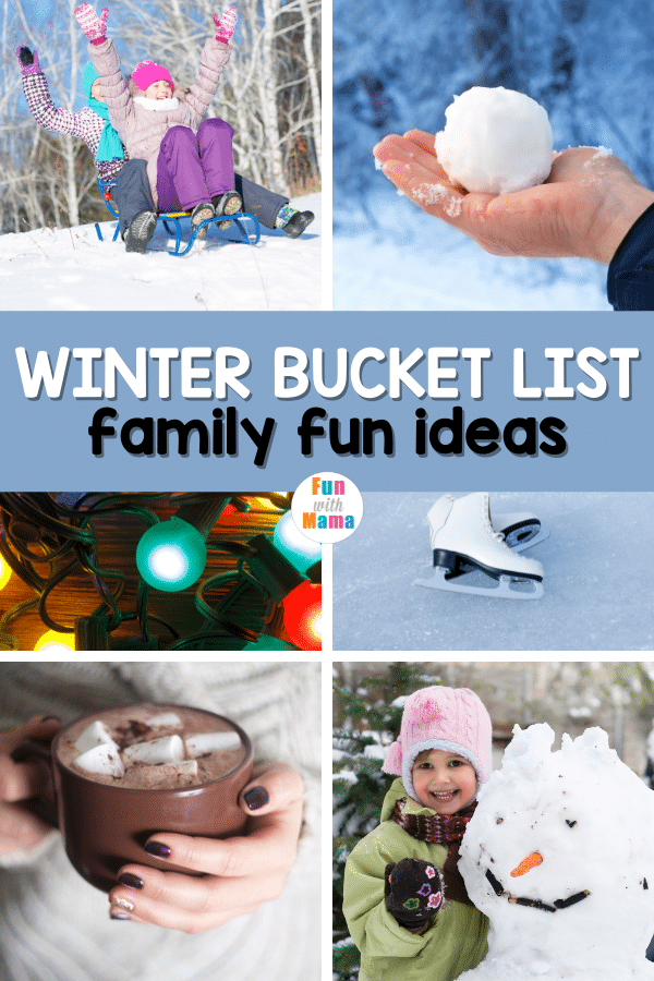 bucket list activities for the family in winter