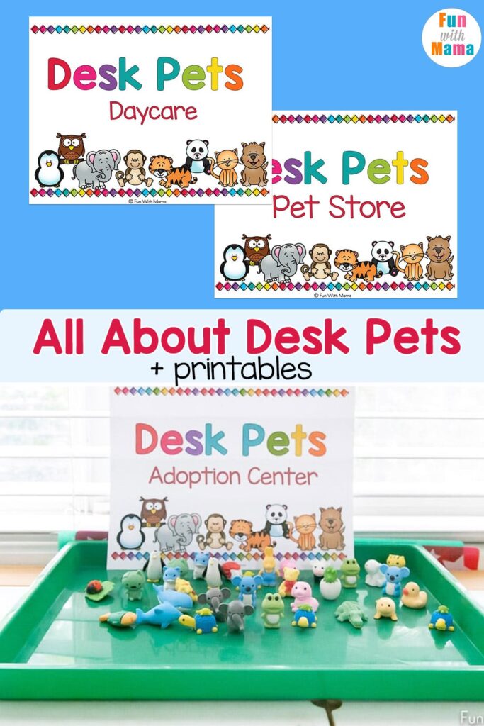 all about desk pets and printables