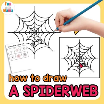 learn how to draw a spider web