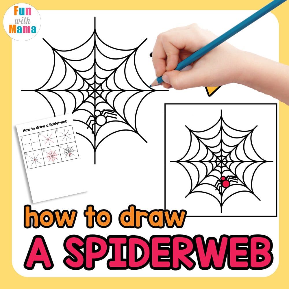 How to draw a Spider's Web for Halloween Real Easy 