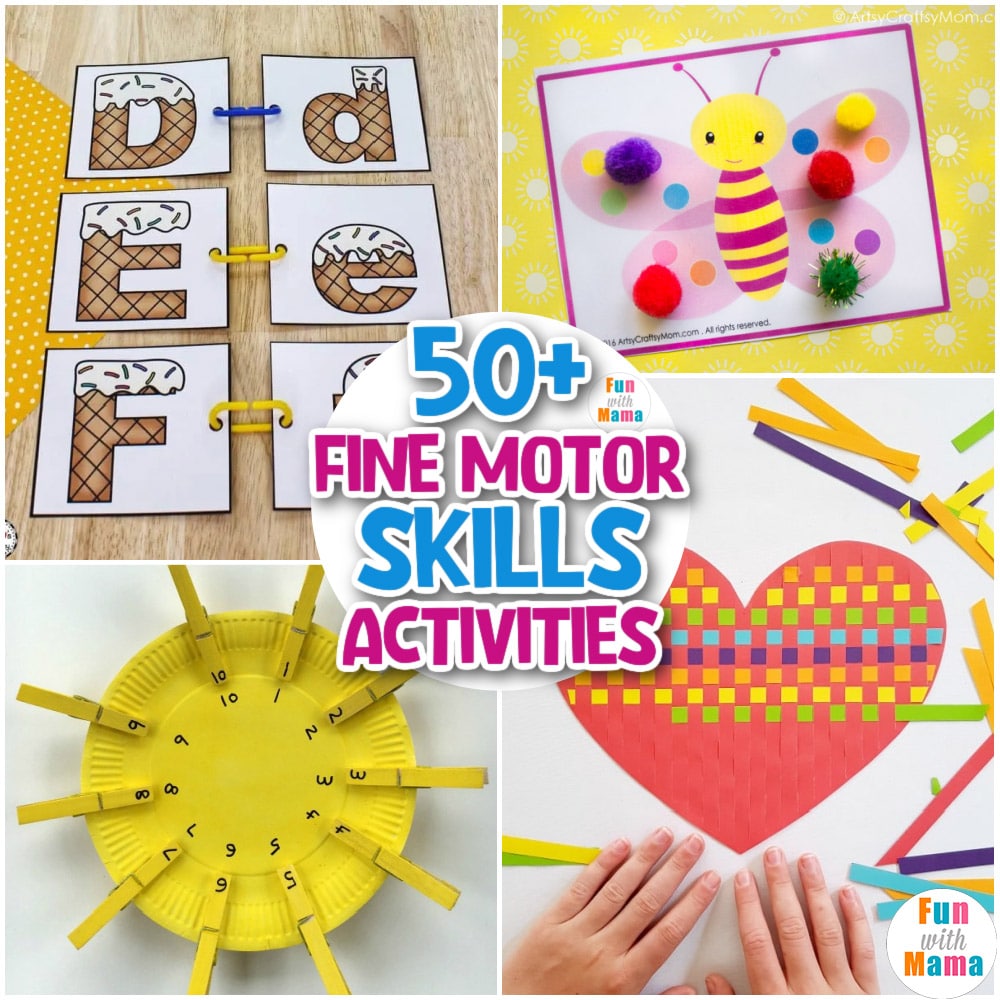 Q-Tip Painting and Glue Dot Fine Motor Practice for Summer