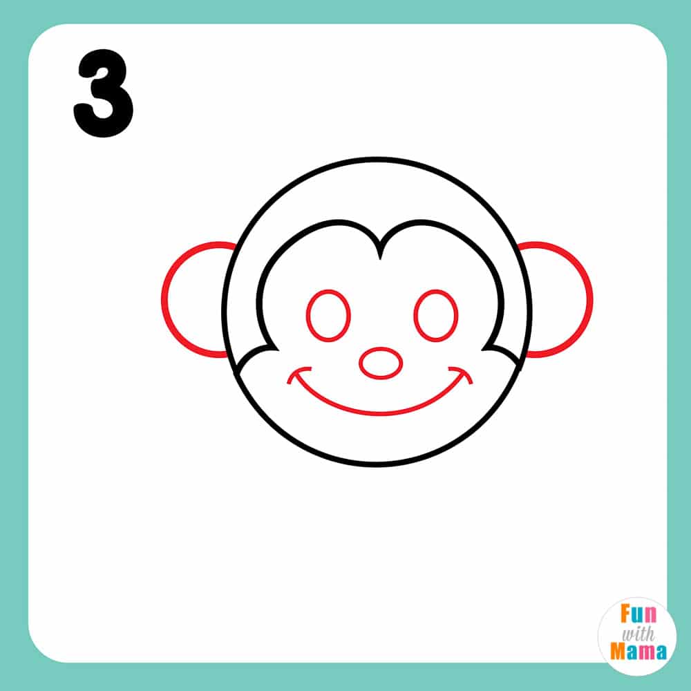 draw a monkey face