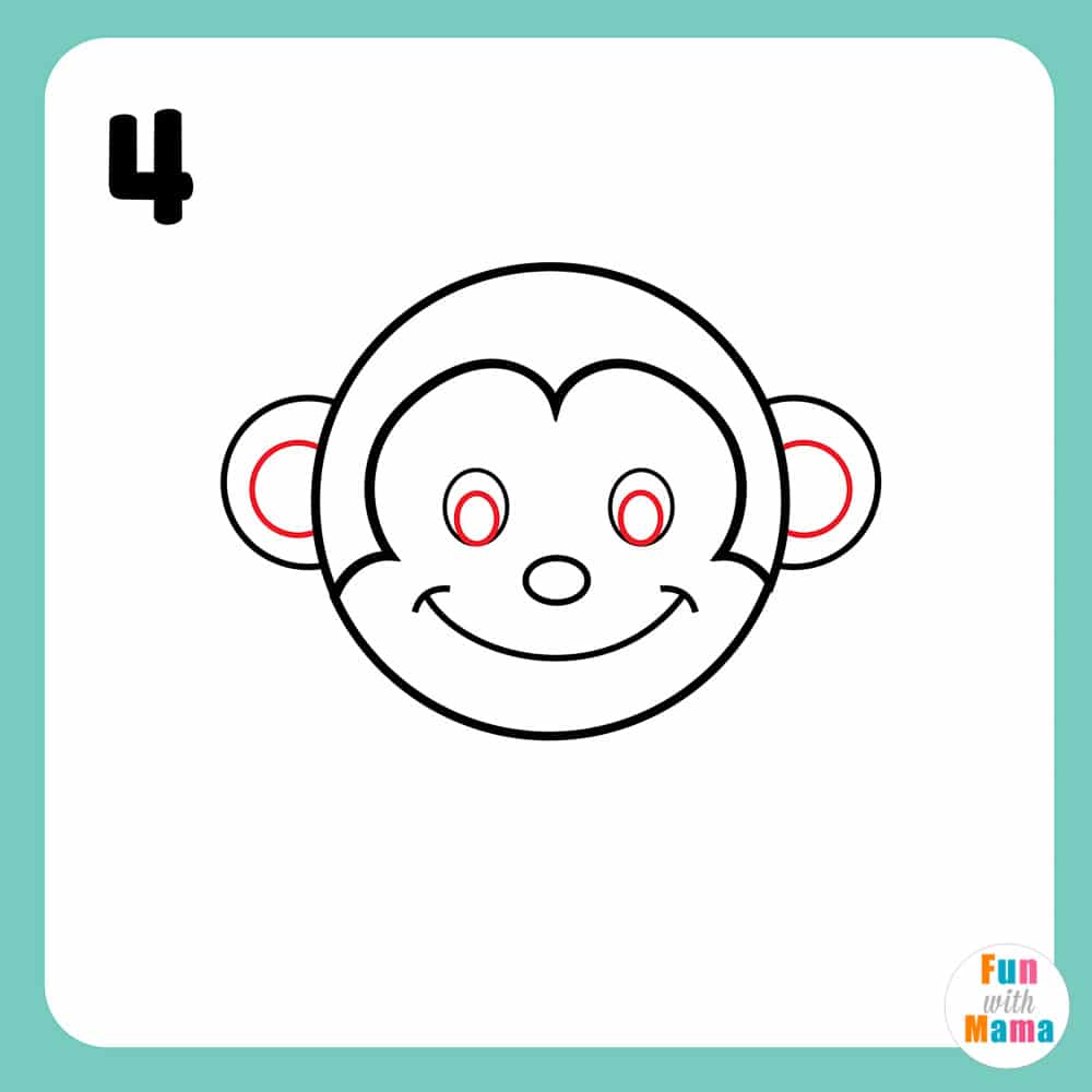 draw monkey ears