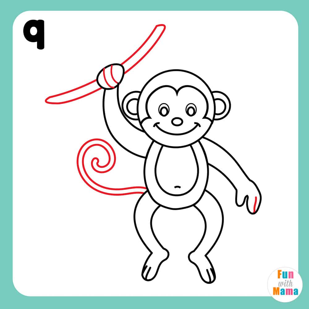 HOW TO DRAW A MONKEY EASY STEP BY STEP  DRAWING MONKEY  YouTube