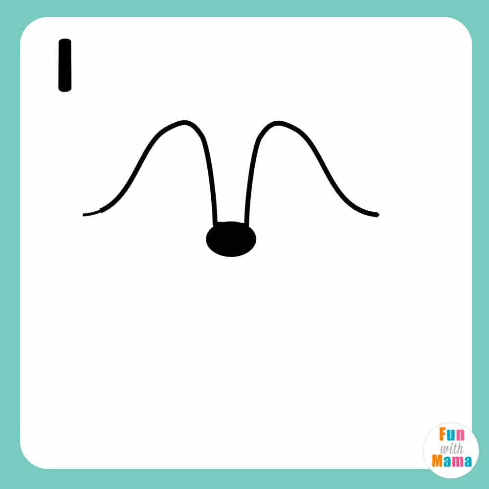 step 1 draw the wolf nose and snout