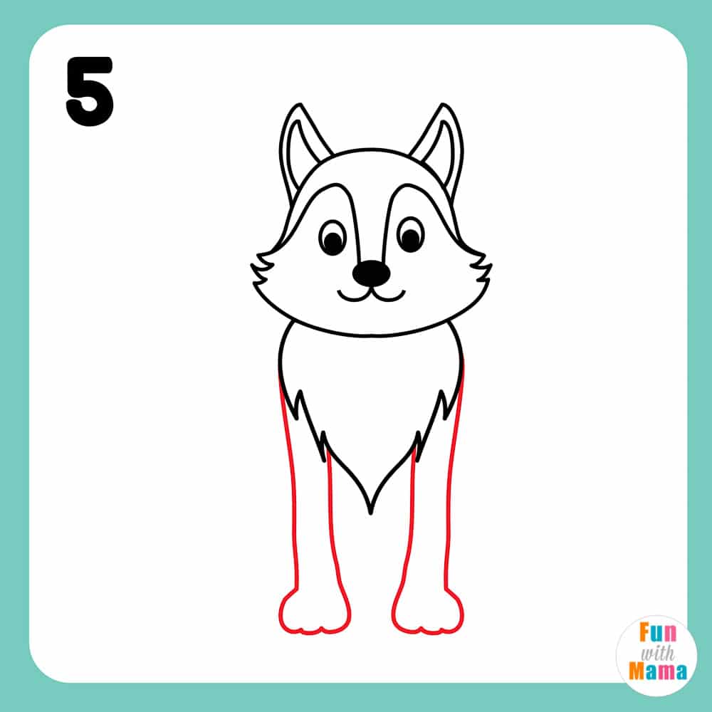 How To Draw A Wolf For Beginners Step By Step