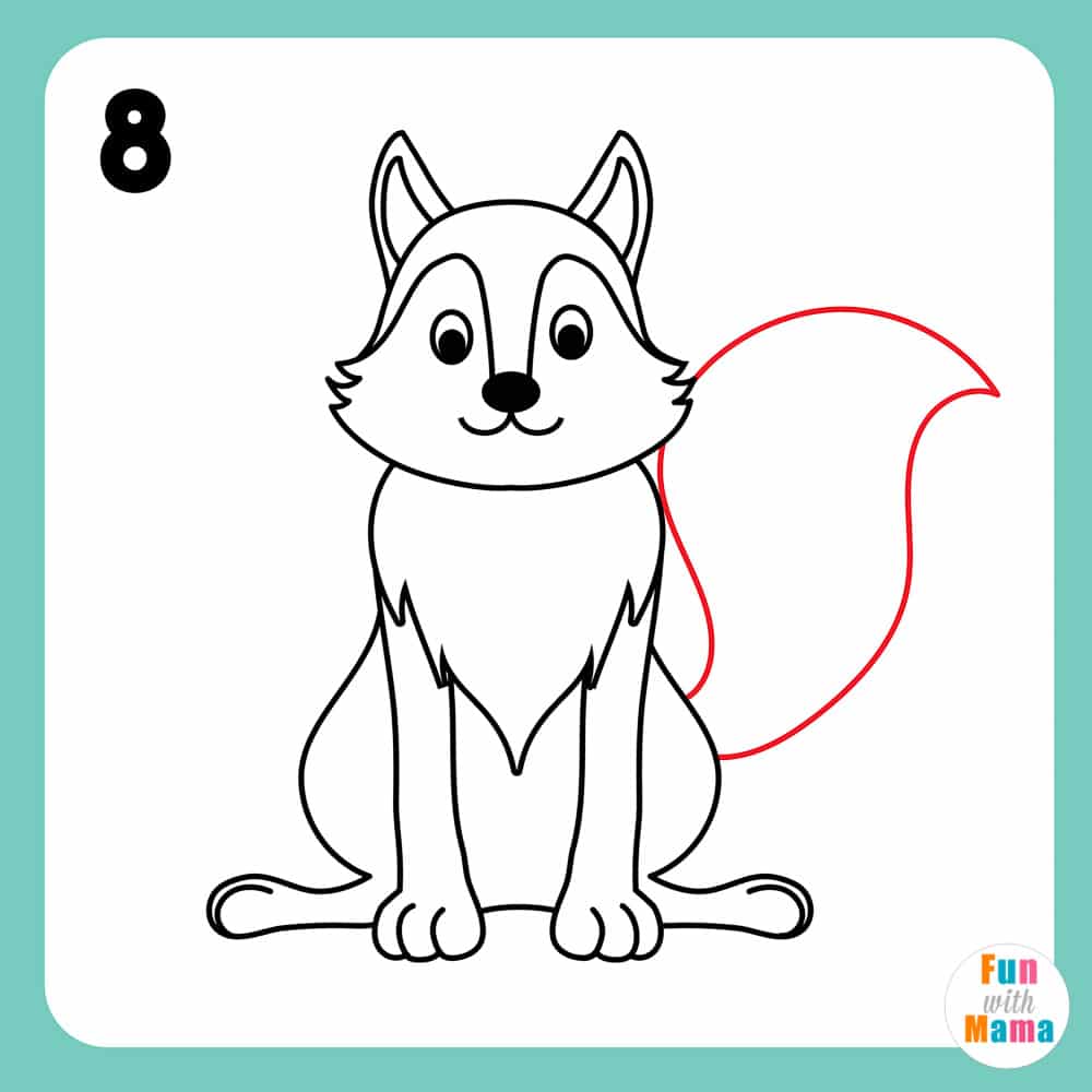 Cartoon Wolf Drawing - How To Draw A Cartoon Wolf Step By Step