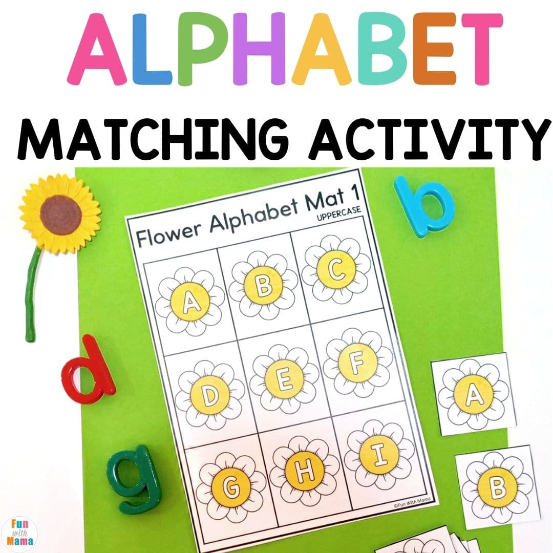 alphabet matching activity for kids 